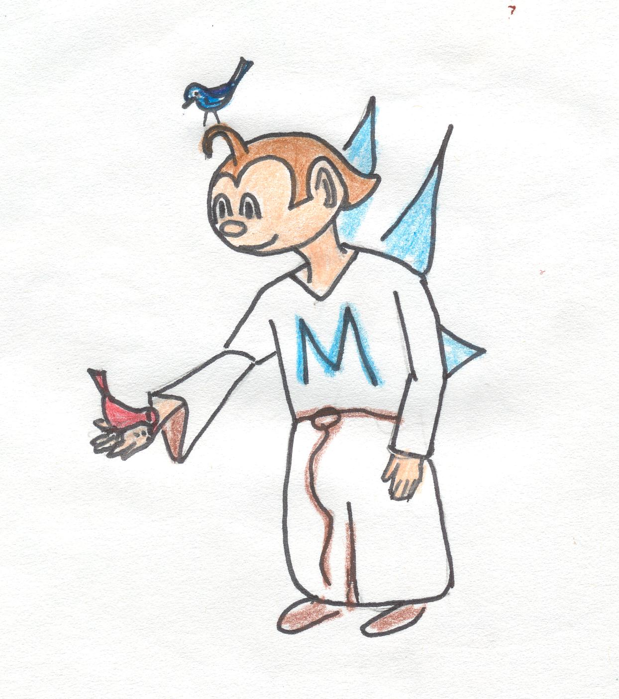 Morty Holds Chick in the Palm of His HAnd